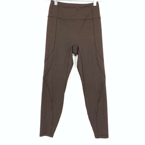 Le Ore Lucca Legging Womens Size XS High Rise Chocolate Brown LOK00158 - Picture 1 of 6